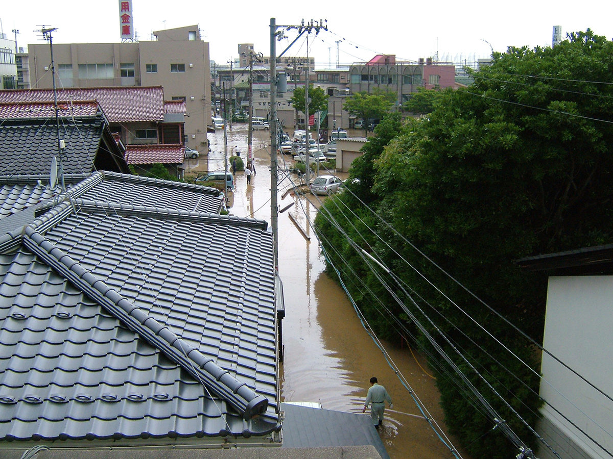 浅野川氾濫